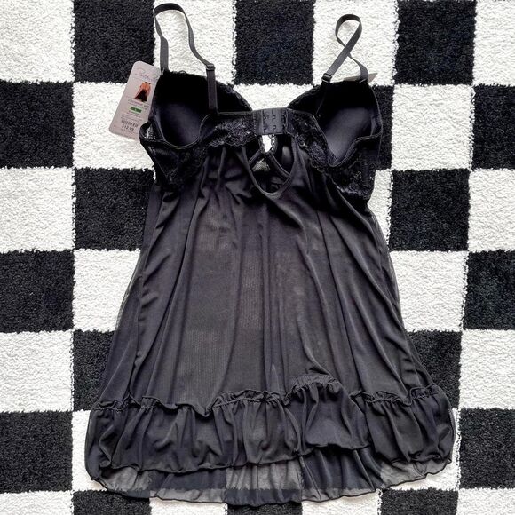 NWT Black Babydoll Slip L - Picture 2 of 4